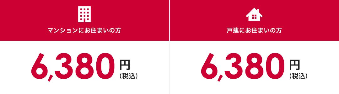 ドコモ光 10ギガプラン「タイプA」2年定期契約の月額基本料金